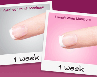 French Wrap Manicure vs French Polish After 1 Week
